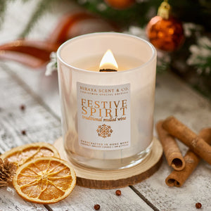 White Christmas Tea and Candle Gift Set 白色聖誕蠟燭禮盒 - MoreTea Hong Kong