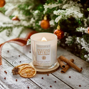White Christmas Tea and Candle Gift Set 白色聖誕蠟燭禮盒 - MoreTea Hong Kong
