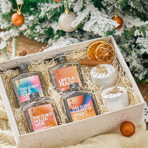 White Christmas Tea and Candle Gift Set 白色聖誕蠟燭禮盒 - MoreTea Hong Kong