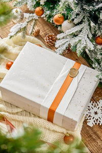 White Christmas Tea and Candle Gift Set 白色聖誕蠟燭禮盒 - MoreTea Hong Kong